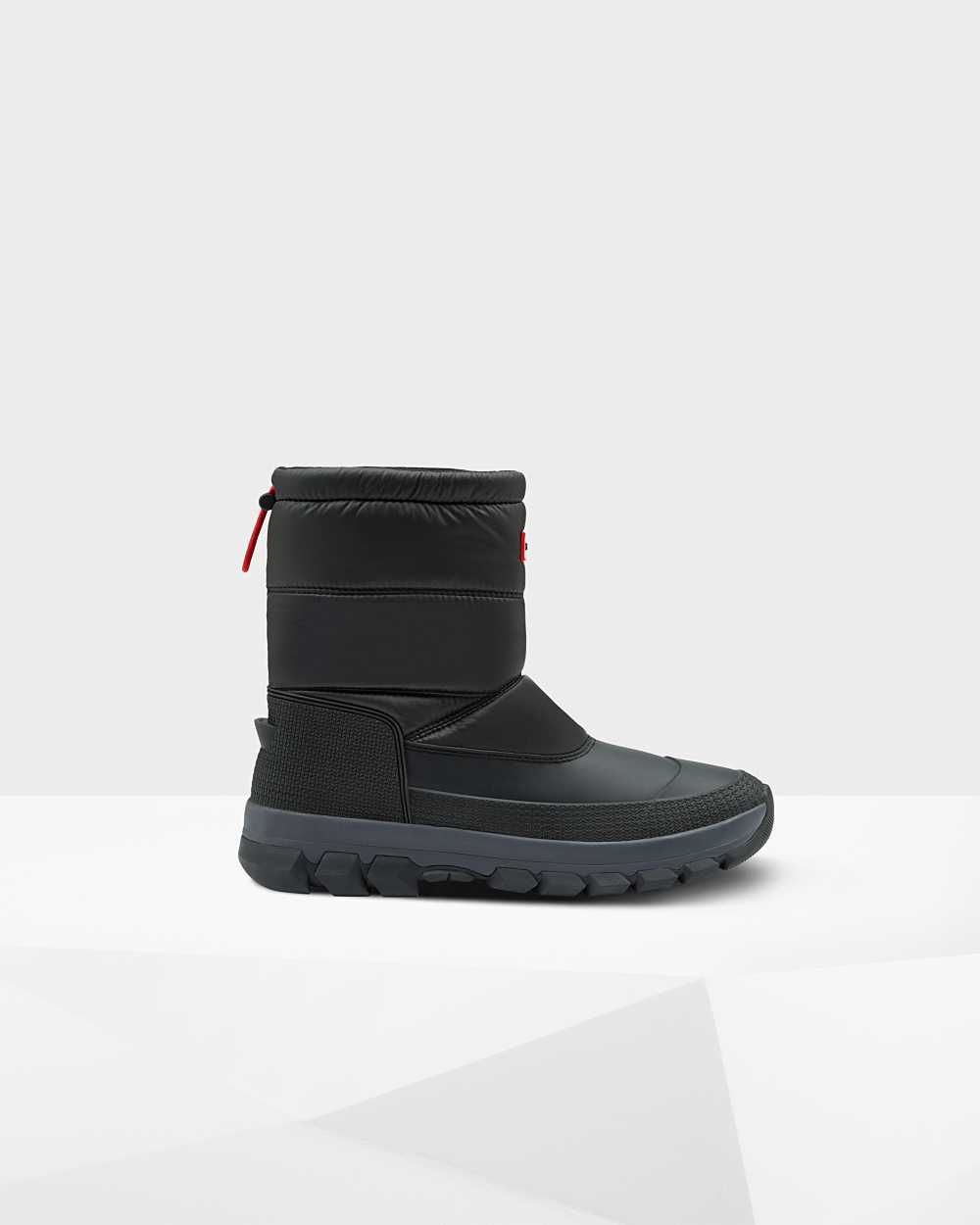 Hunter Men's Original Insulated Short Snow Boots Black,YKBH30781